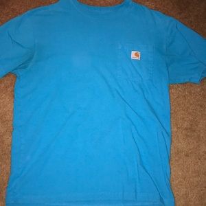 Carhartt blue pocket tee